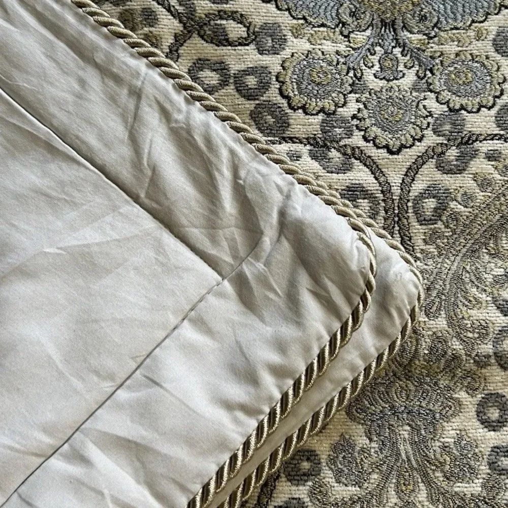 Pacific Coast Home Furnishings Damask Leopard Quilted Pillow Shams Set of 2 Grey